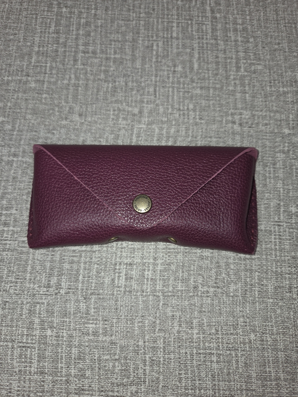 Eyeglass Case Portland Leather NEW RARE Violet Moon Purple Sunglasses